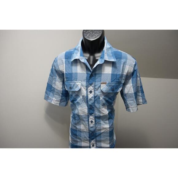 ORVIS Trout Bum Fishing Shirt Breathable Plaid Short Sleeve Mens Sz Large - Picture 1 of 7